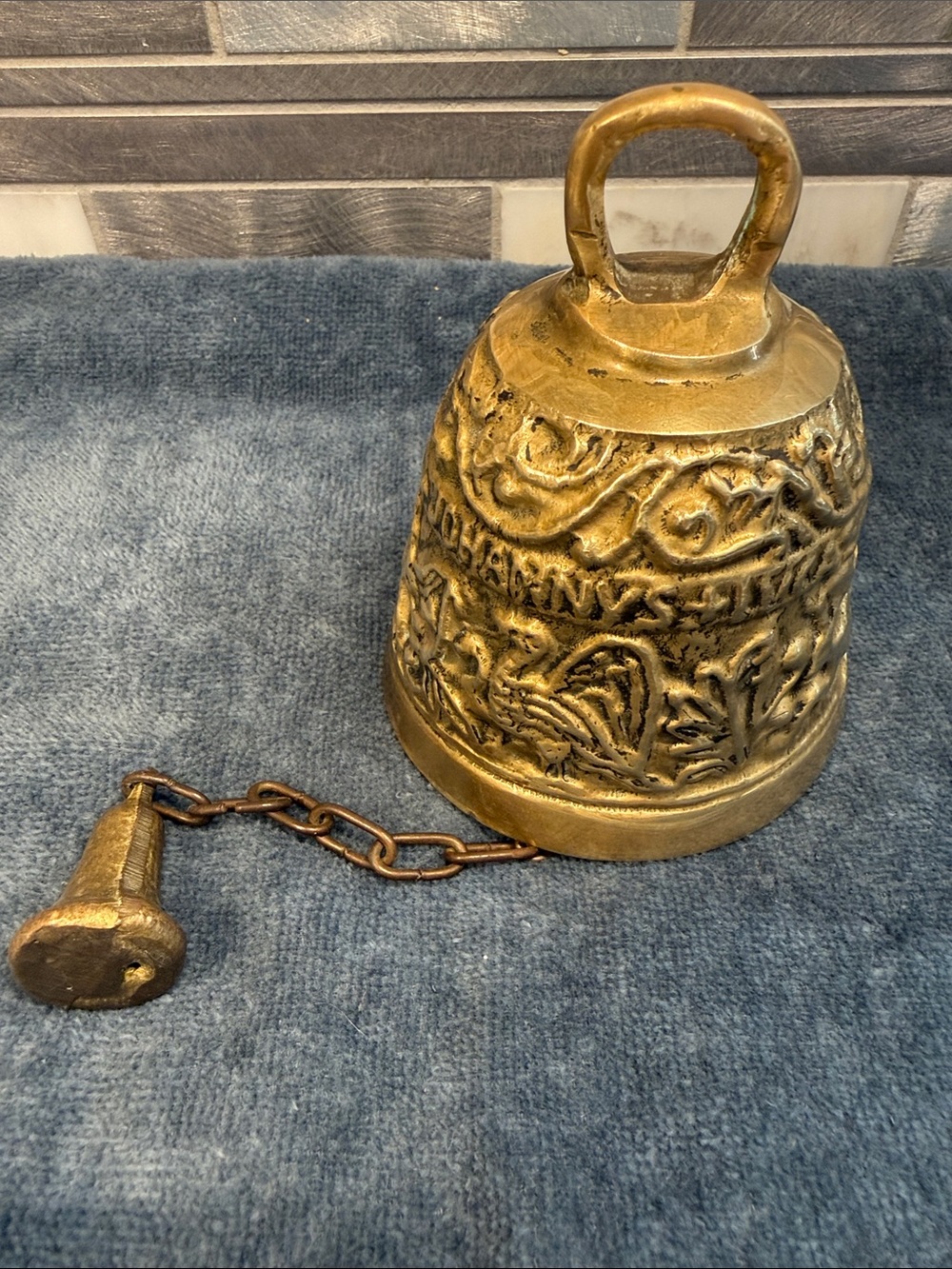 Vintage Solid Brass Four Evangelists Sanctuary Bell